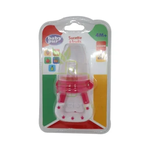 Baby pur sucette a fruits en silicone 4m+