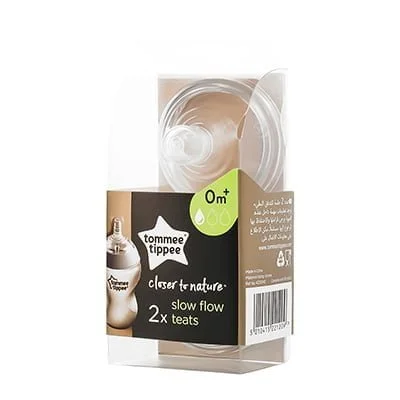 TOMMEE TIPPEE 2 Tétine Closer to nature Débit Lent 0m+