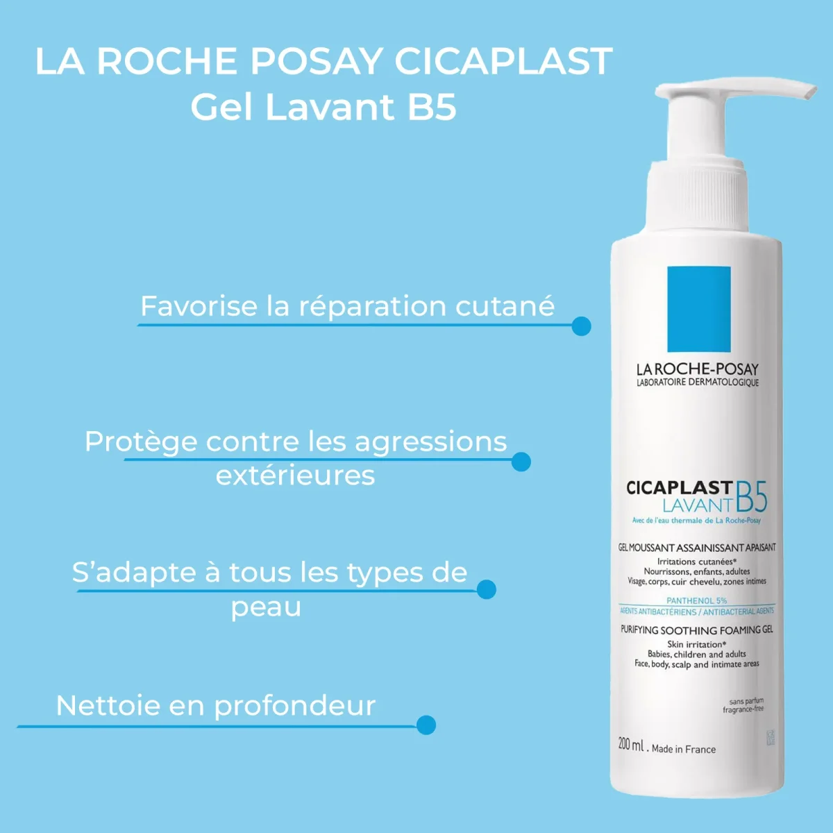 LA ROCHE POSAY CICAPLAST Gel Lavant B5 – Image 5