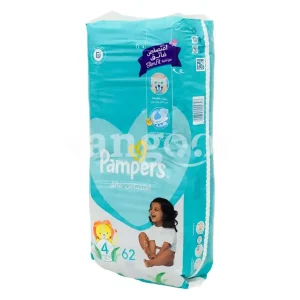 PAMPERS Ultra Absorbant Maxi 62 Couches T4 (9-18 kg)