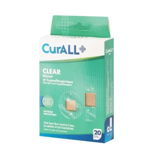 Curall clear discret et hypoallergénique