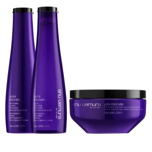 Yubi Blonde : Routine neutralisante et illuminatrice pour cheveux blonds moyens à épais
