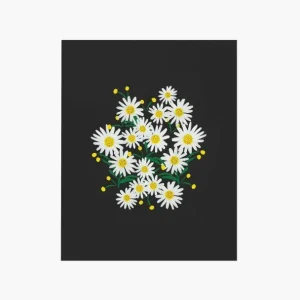 Affiche Marguerites Rifle Paper – Noir
