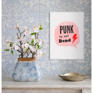 Affiche A5 Retro Punk Girl Just Cool Design