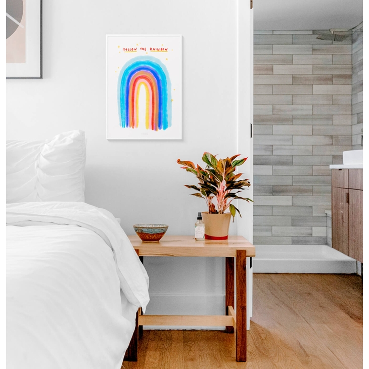 Affiche A5 Watercolor Rainbow Just Cool Design – Image 3