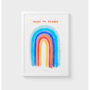 Affiche A5 Watercolor Rainbow Just Cool Design