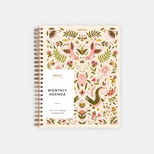 Agenda mensuel spirales Pink Croco – All The Ways To Say