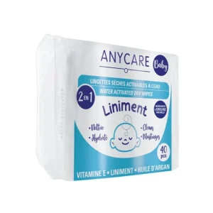 ANYCARE Lingettes Sèches Au Liniment