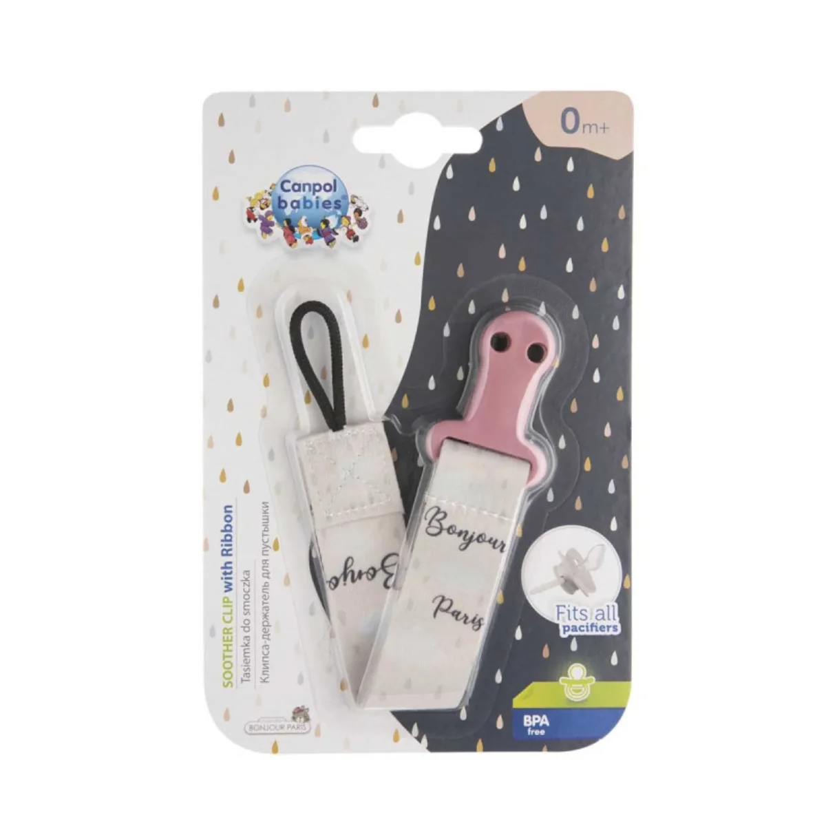 CANPOL BABIES Attache Sucette 0m+ Rose
