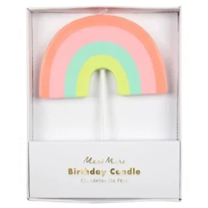 Bougie anniversaire arc-en-ciel Meri Meri