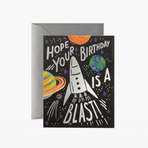 Carte anniversaire Fusée Rifle Paper