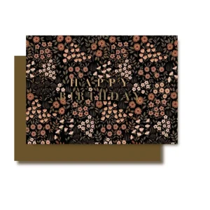 Carte anniversaire Happy birthday Minimel
