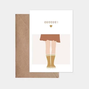 Carte Coucou Jupe et bottes