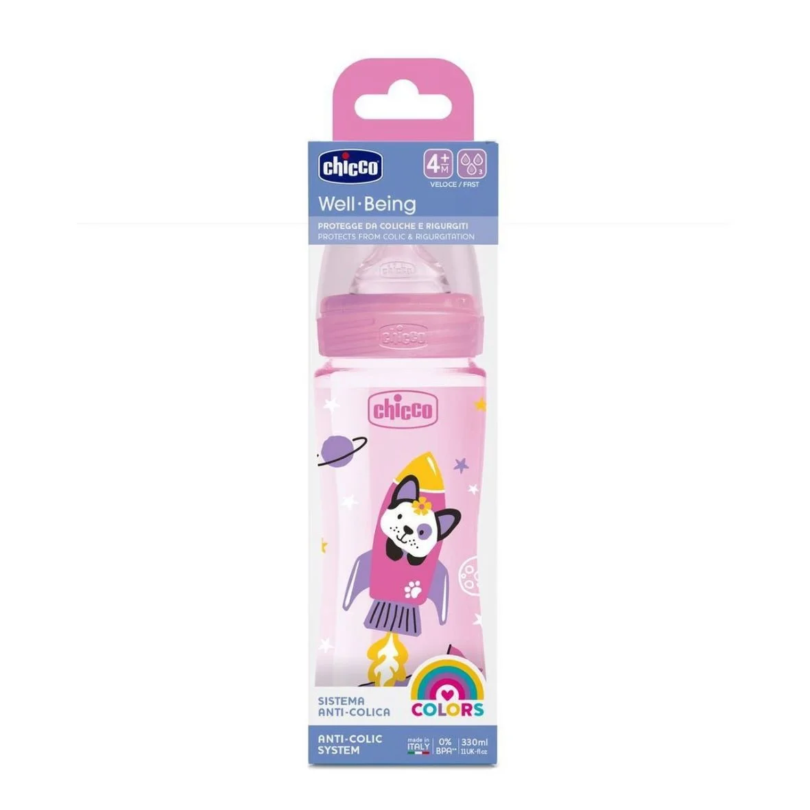 Chicco biberon well-being 2m+
