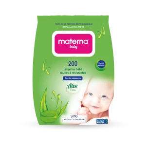 MATERNA Baby Lingettes 200 Pièces