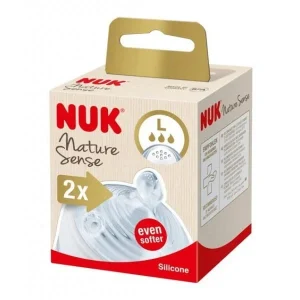 Nuk tétines nature sense L b/2
