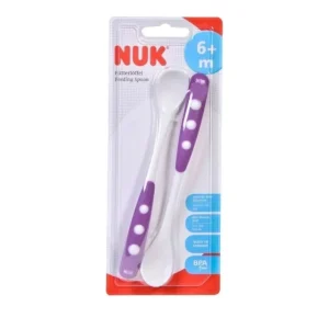 NUK 2 Cuillères En Silicone 6M+