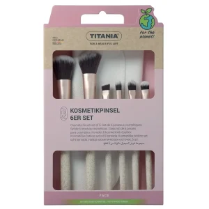 TITANIA Set De 6 Pinceaux Cosmétique Avec Pochette