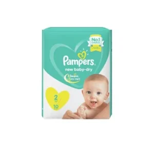 PAMPERS Baby dry T2 (3- 8kg) 10 Couches