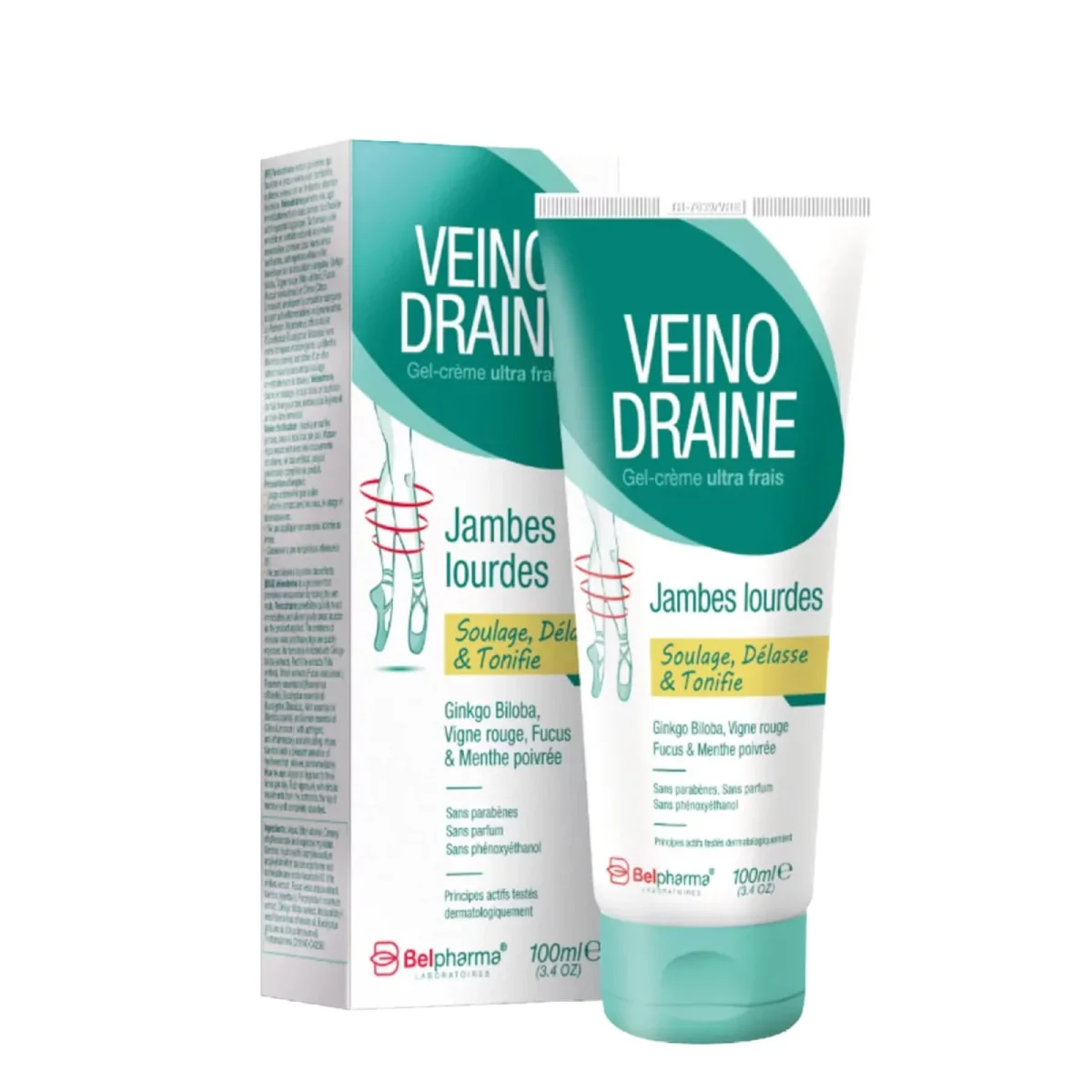BELPHARMA Veino Draine Gel Crème Jambes Lourdes